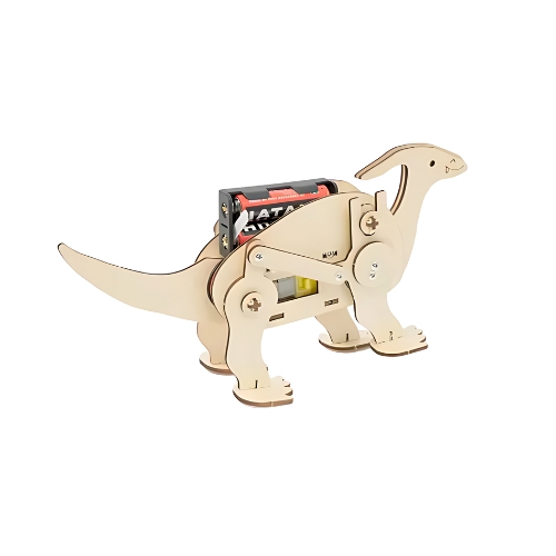 DIY Dinosaur STEM Kit Kids Electric Dinosaur Robot DIY Assembly Model Science Discovery STEM Education Physics Experiment Kit Gift